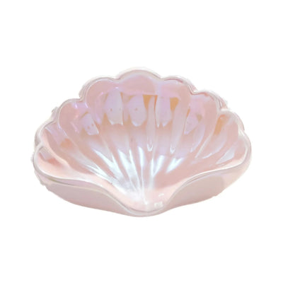 Luxury Shell Soap Dish, Ceramic Bathroom Soap Holder, Punch - Free Creative Soap Tray, Minimalist Vanity Decor