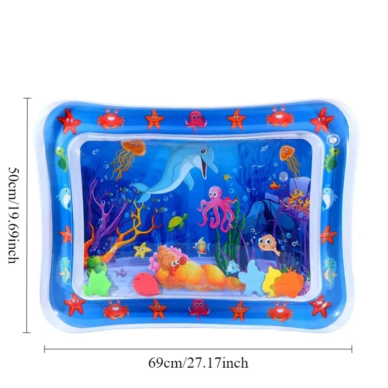 Summer Toys Baby Water Mat PVC Inflatable Cushion Infant Toddler Water Play Mat for Children Early Education Developing Baby Toy