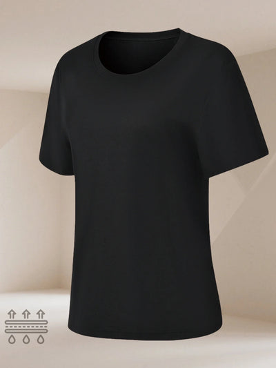 Women's Super Soft Crew Neck T'Shirts.Short Sleeve For Sports.Workout,Yoga,Running.Fitness & Outdoor Activities