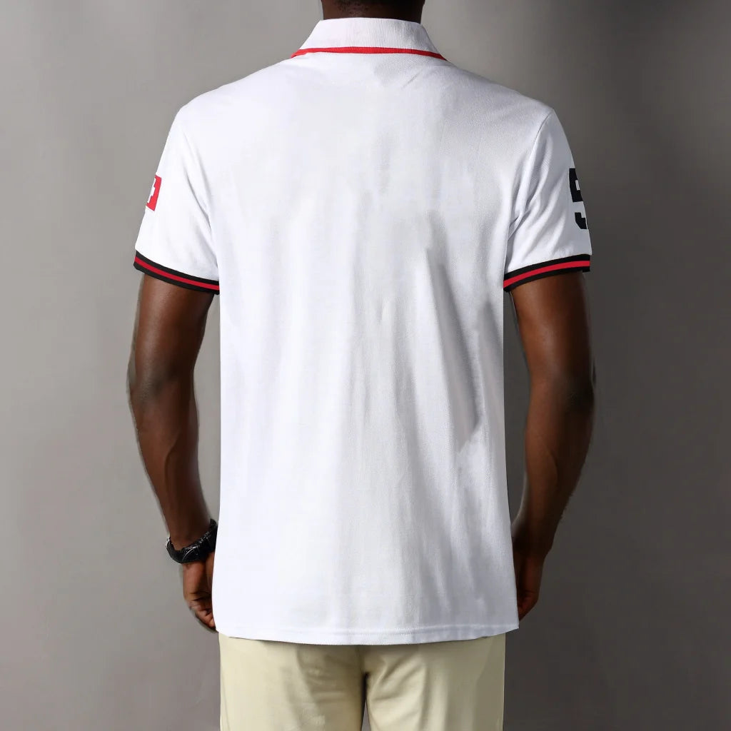 Great Designer Polo Shirts For Men New Switzerland Sport Golf Wear Tshirt Solid Cotton Embroidery Reviews Many Men's Clothes