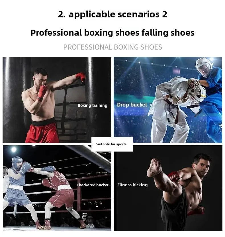 2025 New Wrestling Shoes for Men Non Slip Breathable Boxing Sneakers Wrestling Training Shoes Wear-Resisting Combat Sneakers