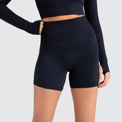 WAREBALL Sports Shorts For Women Cycling Jogging Fitness High Waist Booty Push Up Gym Shorts Female Tight Leggings Yoga Clothing