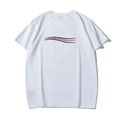 Mens Designer Clothing Famous T Shirt Letter Print Round Neck Short Sleeve Black White Fashion Men Women T Shirts S-3XL 4XL