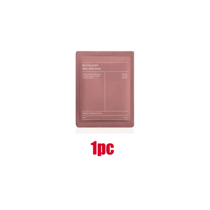 Deep Collagen Overnight Mask The Real Collagen Facial Sheet Masks Low Molecular Weight Collagen Elasticity Firming Moisturizing