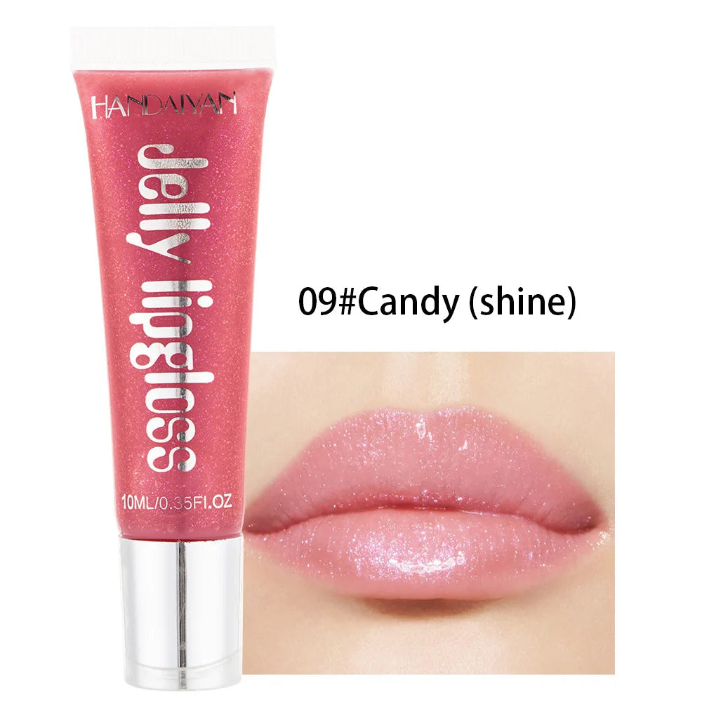 Candy Shades Moisturizing Lip Gloss Lip Oil Makeup Shinny Nutritious Liquid Lip Glosses Cherry Jelly Oil Clear Lipgloss