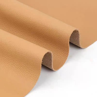 The bedside soft cushion and the entire sofa seat are made of khaki soft cowhide leather, with genuine leather fabric and a whol