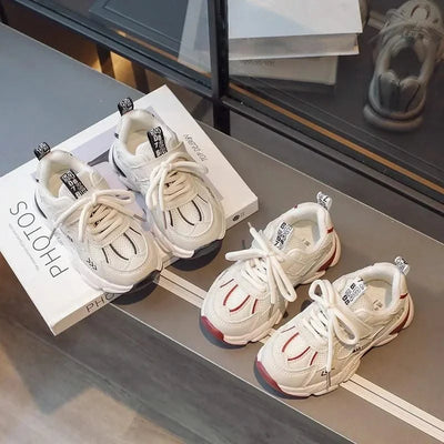 Shoes for Children Sneakers New Sports Kids Mesh Anti-slippery Sneakers Girls Vulcanized Girl Run Outdoor Training Shoes