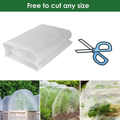Garden Plant Insect Netting Vegetable, Flower and Fruit Care Cover Netting Pest Control Bird-proof 60 Mesh Protective Netting