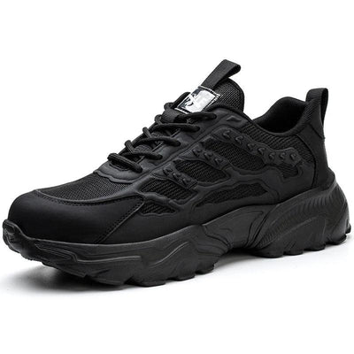 Work Safety Shoes For Men Lightweight Protective Work Sneakers Lightweight Men Shoes Breathable Shoes Anti-Puncture Work Shoe