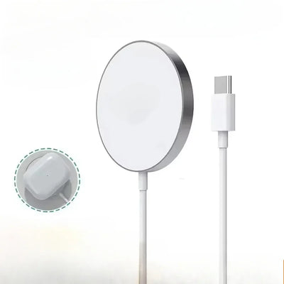 30W Magnetic Wireless Charger Dock Station With Type C Fast Charging Cable For iPhone 16 15 pro Max Airpods Phone Charger Holder