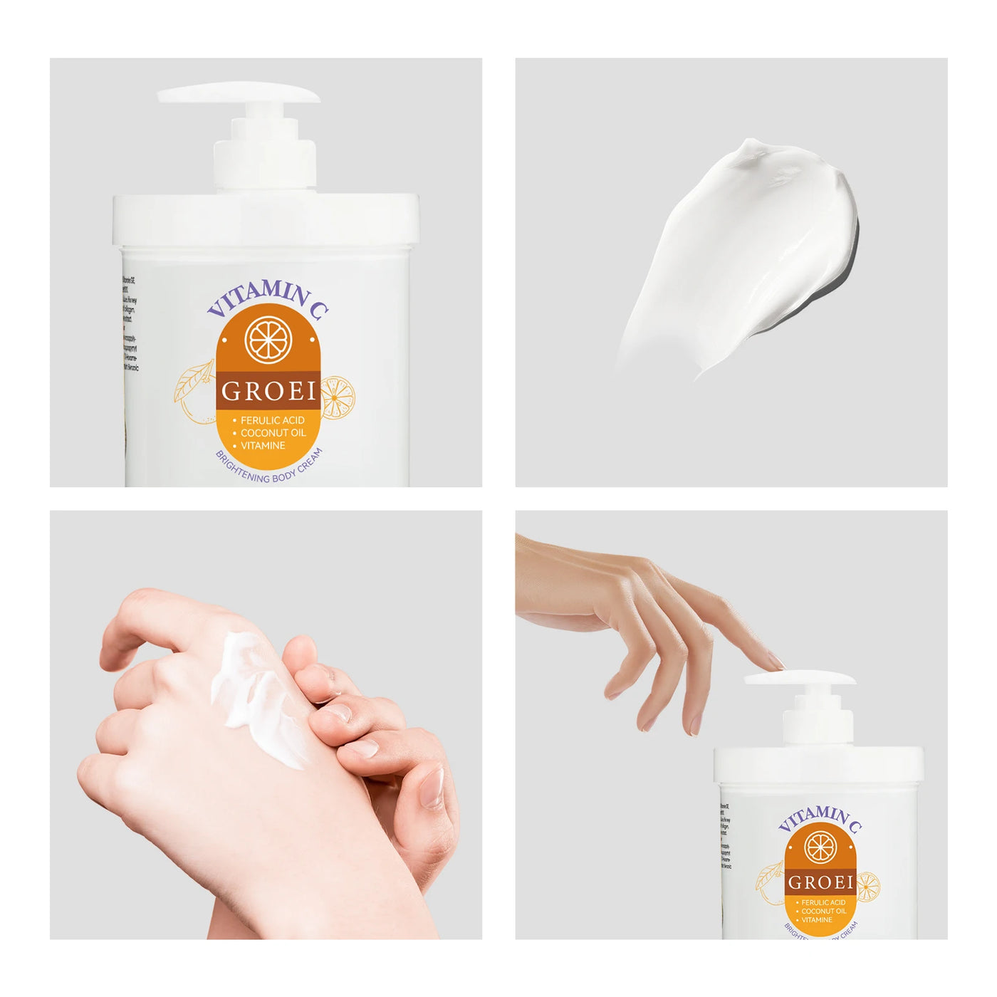 GROEI Brightening & Firming Orange Face Cream - 100ml for Radiant, Youthful Skin Moisturizing Cream