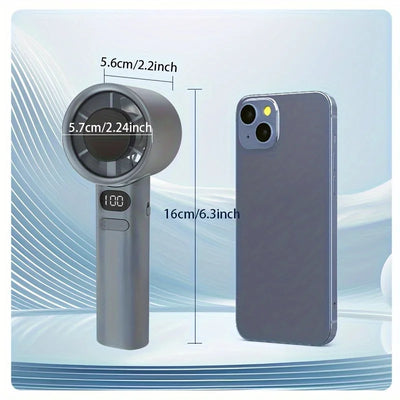 Portable Hand Fan USB Rechargeable 120 Wind Speeds Mini Bladeless Handheld Fan Personal Highspeed Fans Electric Eyelash Fans New