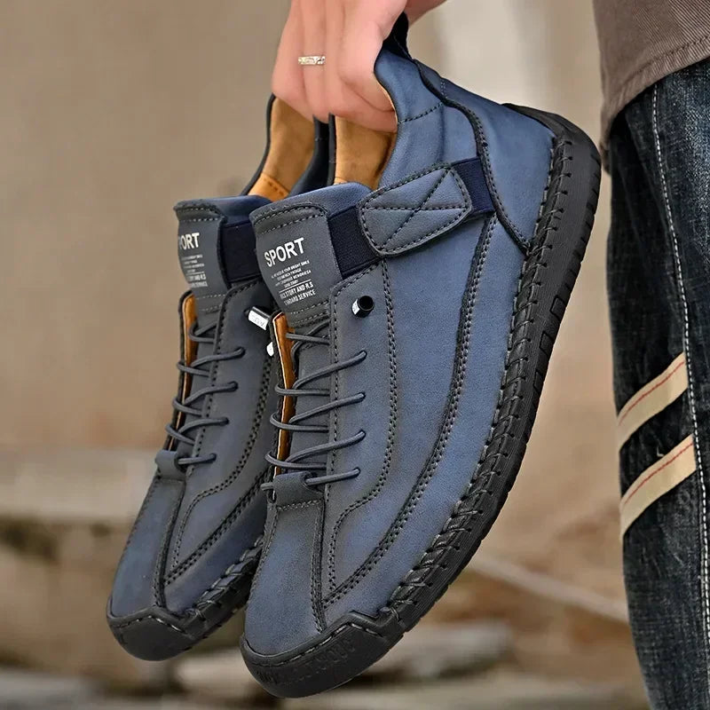 Men's Loafers Are Comfortable Easy To Wear High-quality Design Fashionable Lace Up Shoes Outdoor Walking Casual Fashion Shoes