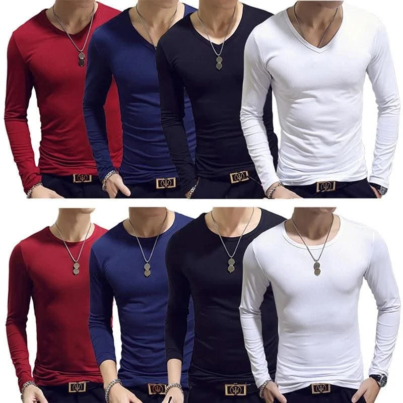 Designer Solid  Long Sleeve T-Shirts Men| Sportswear |Tennis| Fitness| Slim Fit |Tees | Tops