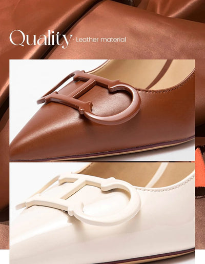 Women's Pointed Metal Buckle High Heels | Party | Carnival |Women's Shoes 9cm