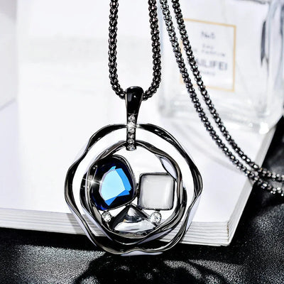 Long Necklaces & Pendants for Women Maxi Collier Femme Geometric Chain Fashion Necklace Statement Colar Accessories Jewelry 2024