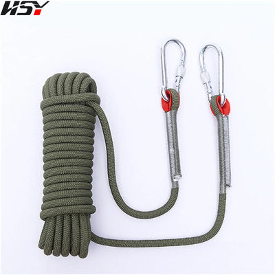 12mm Diameter Outdoor Emergency Rope Climbing Rope Wear Resistant High Strength Hiking Ropes 30m(98.43ft), 50m(164ft)