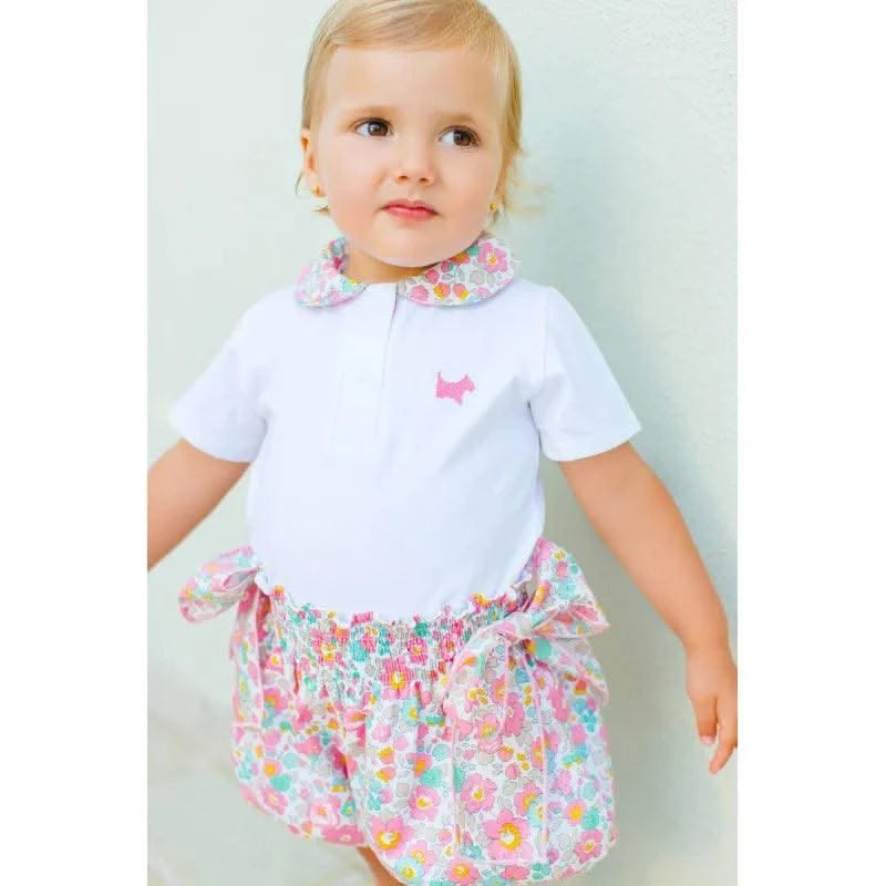Summer Clothes Set for Baby Girls Kids Kawaii Vest Tops and Floral Printed Butt Pants Children Korean Style Casual Playwear