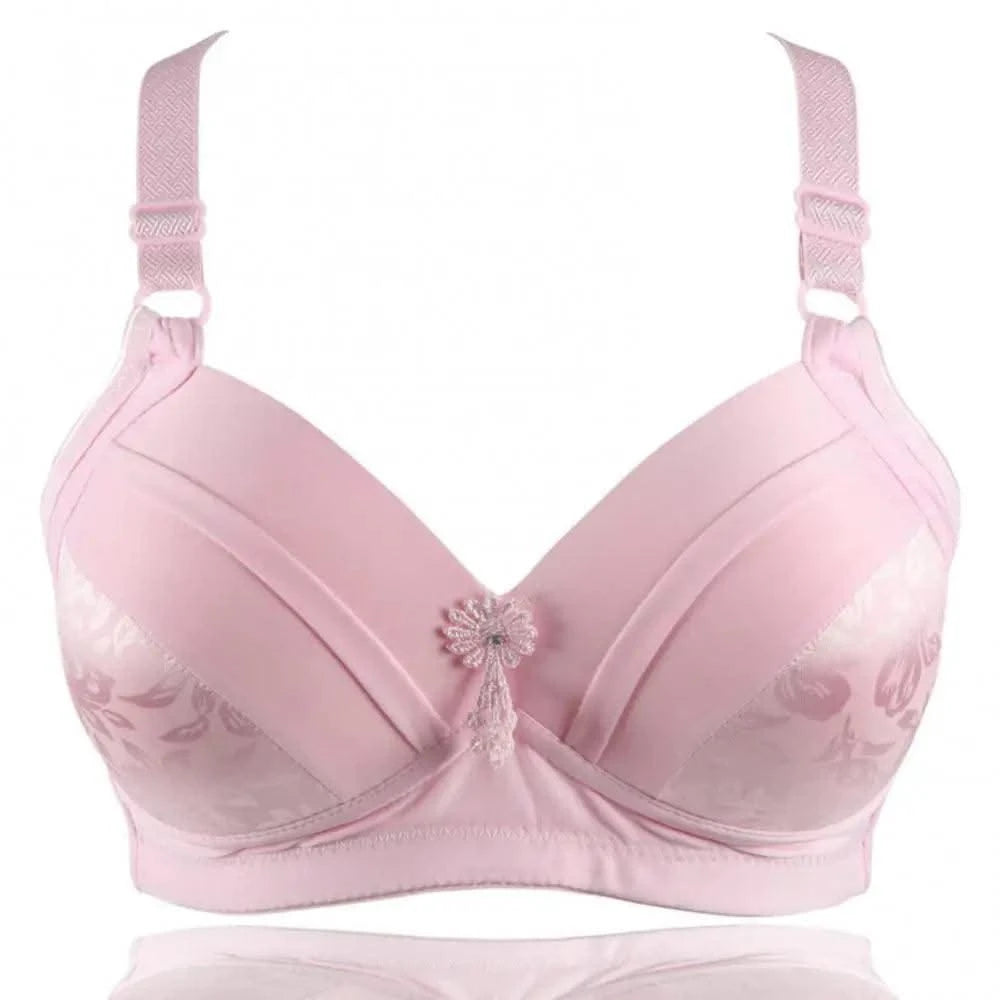Women's Bra Top Sexy Wireless Floral Print Underwear