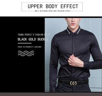 High quality genuine leather fashion G Designer belts men | Cowskin casual white Waist Strap