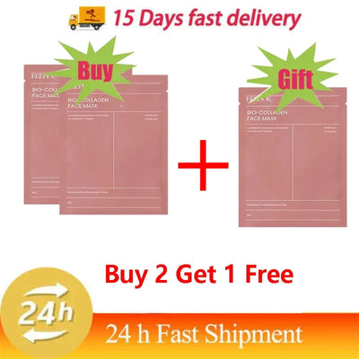 Bio Collagen Face Mask Anti Wrinkle Fade Face Fine Line Lift Firm Skin Anti-Aging Brighten Whitening Skin Care Korean Cosmetics