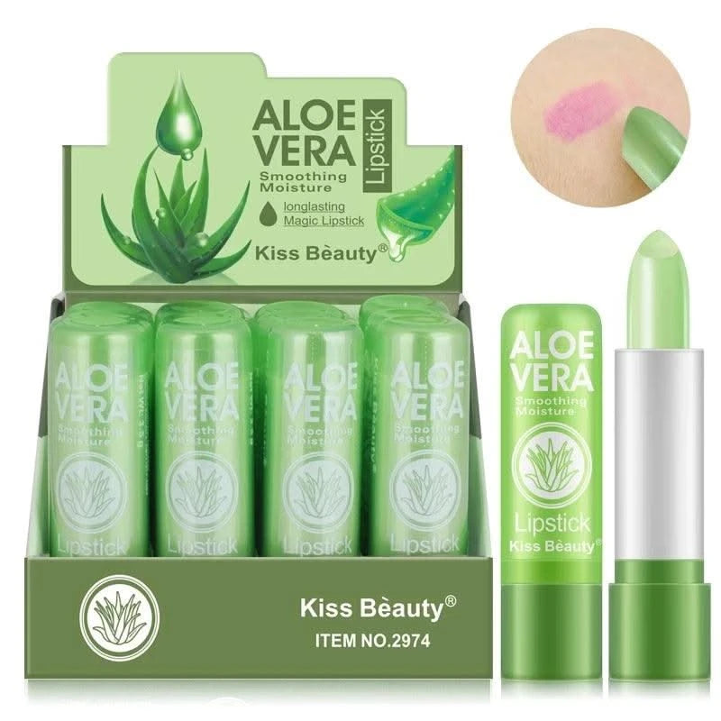12pc/SET 3.5g Colour Changing Aloe Vera Tinted  Moisturizing Lip Balm