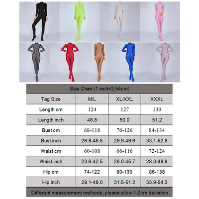 Sexy Womens Glossy Shiny Silky Tights Swimsuit Leggings Bodysuit Jumpsuit Ladies Elasticity Breathable Leotard Sleeping Romper