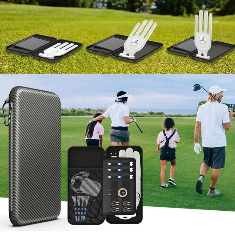 Golf Glove Case Glove Box with Glove Holder Golf Accessories Storage Golfs Tees Golf Balls Markers for Golfer