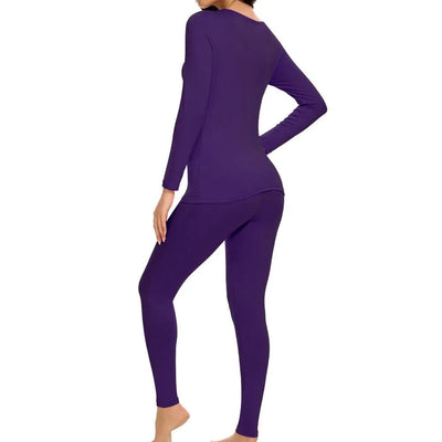 Thermal Underwear Women Autumn Winter Under Layer Clothes New Warm Pajamas Sets for Female 2 Pieces Long John Top Legging