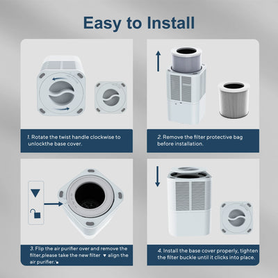 Air Purifier for Home Household Air Purifier Cleaner with Aromatherapy Ions Generator Odor Eliminator HEPA Smoke Air Freshener