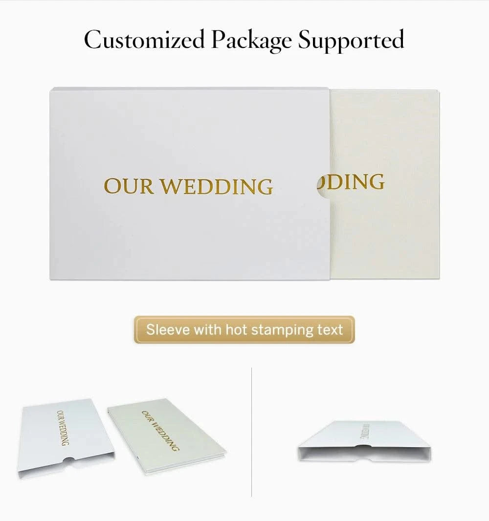 Linen Bound Video Book Wedding Video Album Up to 3 hours of video