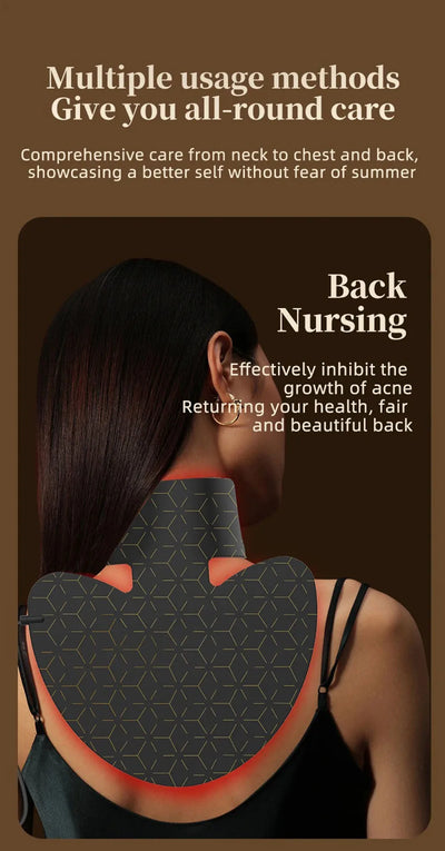 2025 Neck LED Lift Mask Photon Anti-Wrinkle Skin Tightening Neck Beauty Device Skin Brighten Rejuvenation Neck Wrinkle Remover