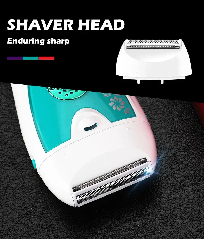 VGR Electric Epilator Women  Rechargeable Electric Shaver Whole Body Available Painless Depilat Female Hair Removal Machine 722