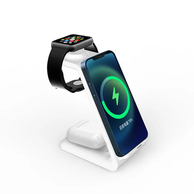 30W Wireless Charger Stand 3 in 1 Fast Charging Station for iPhone 16 15 14 13 12 iWatch 10/9/8/7/6/5/4/3 Airpods 4/3/2/Pro