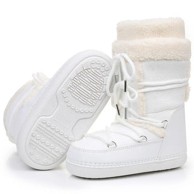 Snow Boots for Women Hairy Fuzzy Fluffy Furry Fur Boots 2025 Winter Boots for Women Waterprrof Pink Black White Fur Snow Boots
