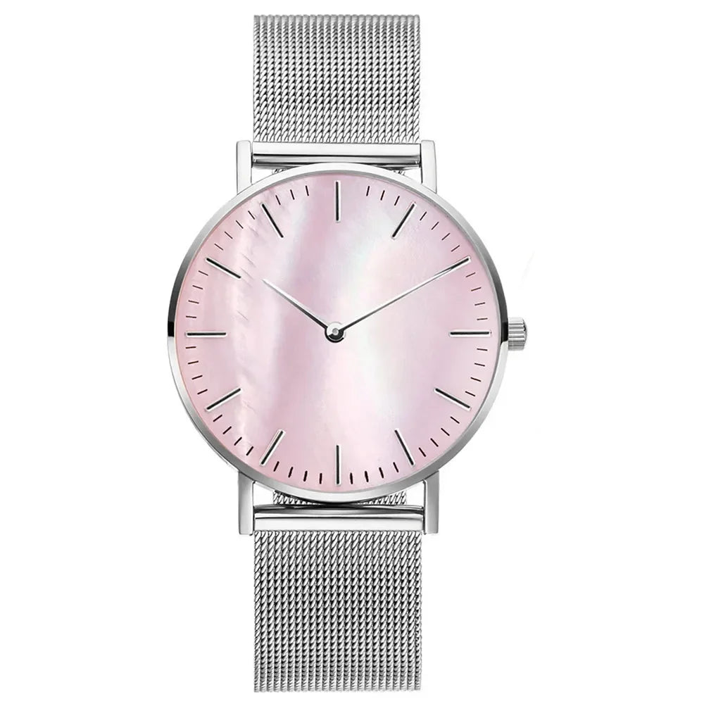 Luxury Brand Watches For Women Fashion Alloy Analog Ladies Quartz Wrist Watches Simple Elegant Women Watch Gifts Montre Femme
