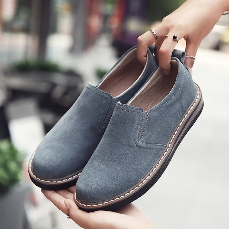 2023 Women's Sneakers Slip on Flat Shoes for Women Fashion Female British Style Casual Loafers Vulcanized Shoes Zapatos Mujer