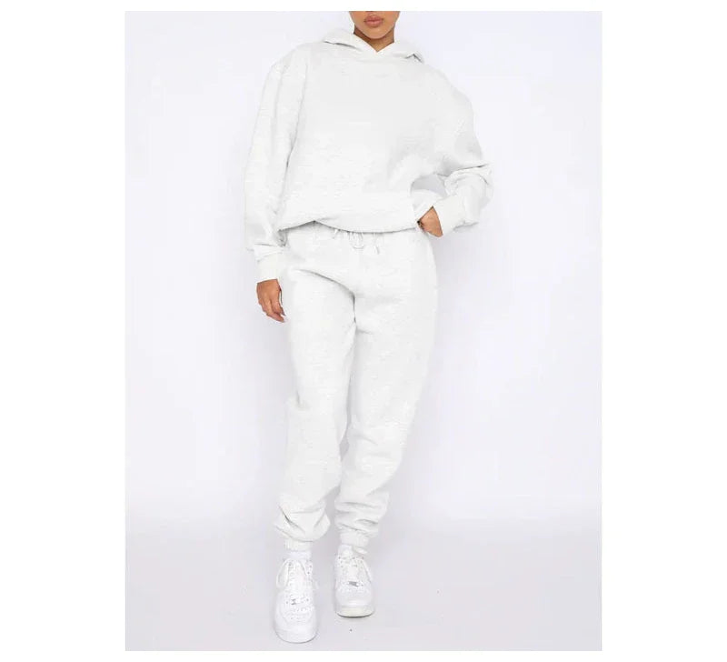 Cotton Sweatpants Sets For Women 2 Pieces Outfit Autumn Loose Hoodies And Pants Sets Sports Suits Women Tracksuits Set Ladies