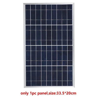 Outdoor Solar Panel 600W 12V Polycrystalline USB Power Portable Rechargeable Solar Cell Solar Generator for Home Lighting Camp
