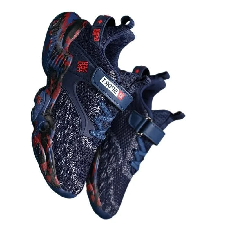 Children's Shoes Boys' Sports Shoes Summer Breathable Fly Woven Shoes Double Mesh Kid's Comfort Big Kids Pop Boys Soft Soled