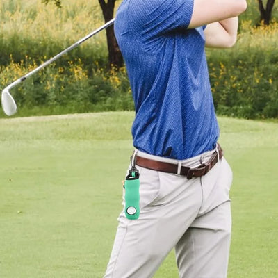 Golf Tee Holder Golf Ball Carry Bag Neoprene Golf Ball Pouch Golf Ball Holder Keychain Belt Clip Portable Golf Gifts Accessories