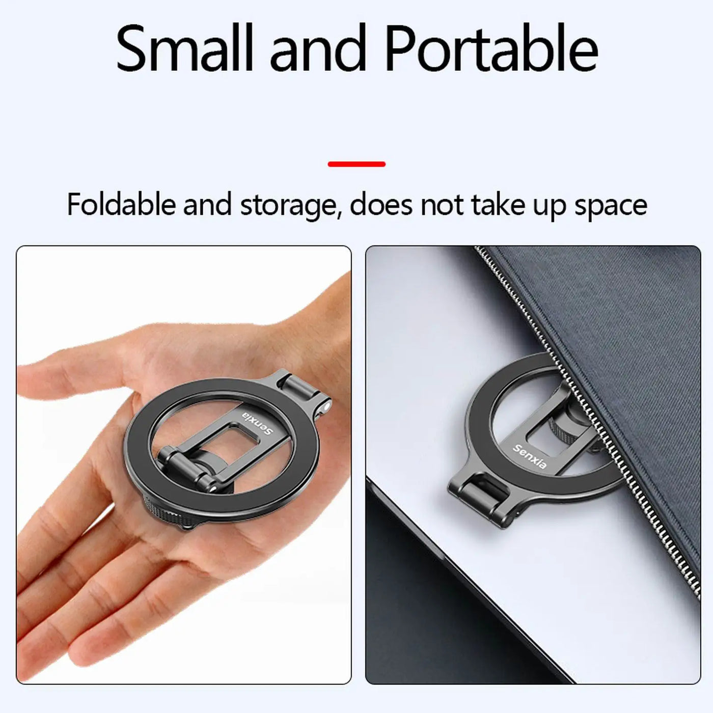 Magnetic Magsafe Phone Holder Mount Folding Metal Cold Shoe Phone Holder for IOS Android DSLR Camera Monitor Tripod