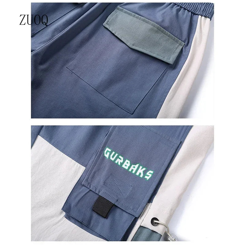 New Big Pockets Cargo Pants Women Ankle-length High Waist Drawstring Loose Streetwear Hip Hop Versatile Joggers Trousers Female