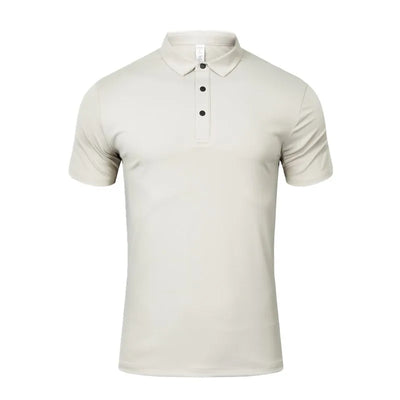 Summer Sports Polo T-shirts Men Solid Color Straining T-shirts Breathable Comfortable Short Sleeve