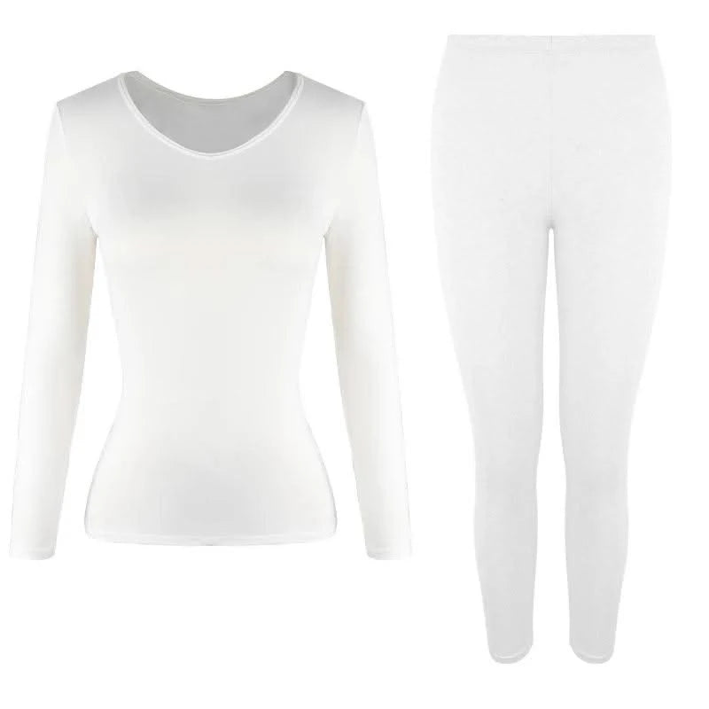 Thermal Underwear Women Autumn Winter Under Layer Clothes New Warm Pajamas Sets for Female 2 Pieces Long John Top Legging