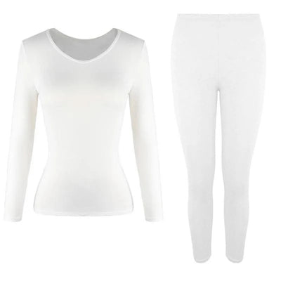 Thermal Underwear Women Autumn Winter Under Layer Clothes New Warm Pajamas Sets for Female 2 Pieces Long John Top Legging