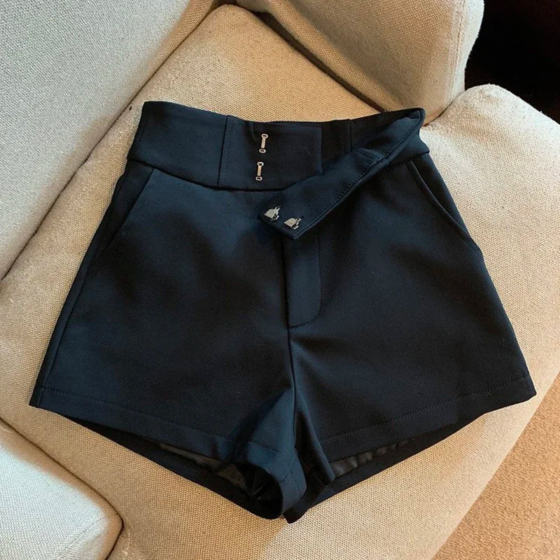 Women Shorts Black Shorts Women Harajuku Elegance High Waisted Shorts A Line Slim Casual Hot Girl Straight Pants Sexy