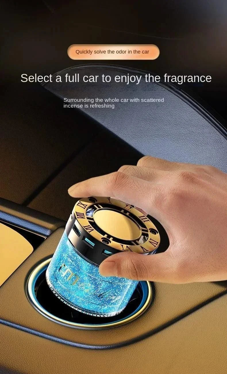 Luxury Car Perfume Solid Balm, Long-Lasting Light Fragrance, Odor Eliminator, Quicksand Design becoming a popular car ornament