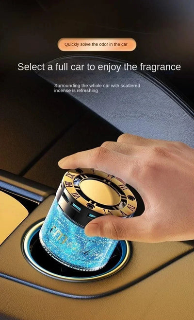 Luxury Car Perfume Solid Balm, Long-Lasting Light Fragrance, Odor Eliminator, Quicksand Design becoming a popular car ornament