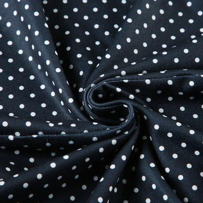 Sleeveless Short Dot Print Women Dresses Slim Fit Elegant Simple Office Lady Trendy Clothes